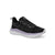 Black leather shoe on a white background