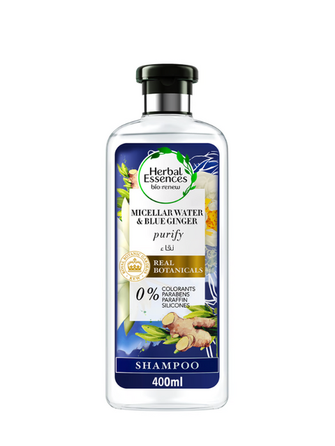 Herbal Essences Bio Renew Micellar Water & Blue Ginger Shampoo 400ml
