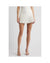 French Connection Women's White Sabine Pleated Cotton Twill Miniskirt|French Connection In Lebanon
