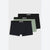 Boss Men's Sage Green /Black /Navy Stretch-Cotton Trunks With logo waistband Pack OF 3 Boxers