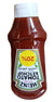 Heinz tomato ketchup bottle with a 20% label on a newspaper background