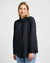 Lee Women's Black Shirred Long-Sleeve Blouse | Lee in Lebanon