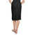 MeMoi Women's Black High-Waist Double-Bonded Skirt