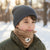 Sinsay Boy's Brown Embroidered Sleeping Bear Face Scarf