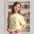 Sinsay Girl's Pale Yellow "TROPICAL" Graphics T-Shirt