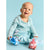 Sinsay baby Boy's Light Blue Dinosaur Spikes Pocket Bodysuit