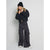 Sinsay Girl's Dark Gray Cargo Wide-Leg Pants