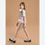 Sinsay Girl's Beige Leopard Print Biker Short