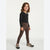 Sinsay Girl's Black Long-Sleeve Ruffled Neck Bodysuit