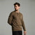 Sinsay Men's Coffee Brown Button Collar Polo
