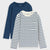Sinsay Boy's White Stripped & Navy Set of 2 Blouse