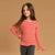 Sinsay Girl's Blouse Red-Beige Striped Blouse