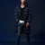 Sinsay Men's Black Hooded Long Puffer Coat