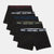 Sinsay Men’s Black Cotton Set Of 5 Shorts Boxer