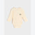 Sinsay Baby Girls’ Cream Elephant Embroidered Ribbed Long-Sleeve Bodysuit
