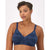 Bali Women's Navy Double Support Lace Wireless Bra