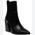 Wild Pair Women's Black Trinityy Pointed-Toe Pull-On Knit Dress Boots