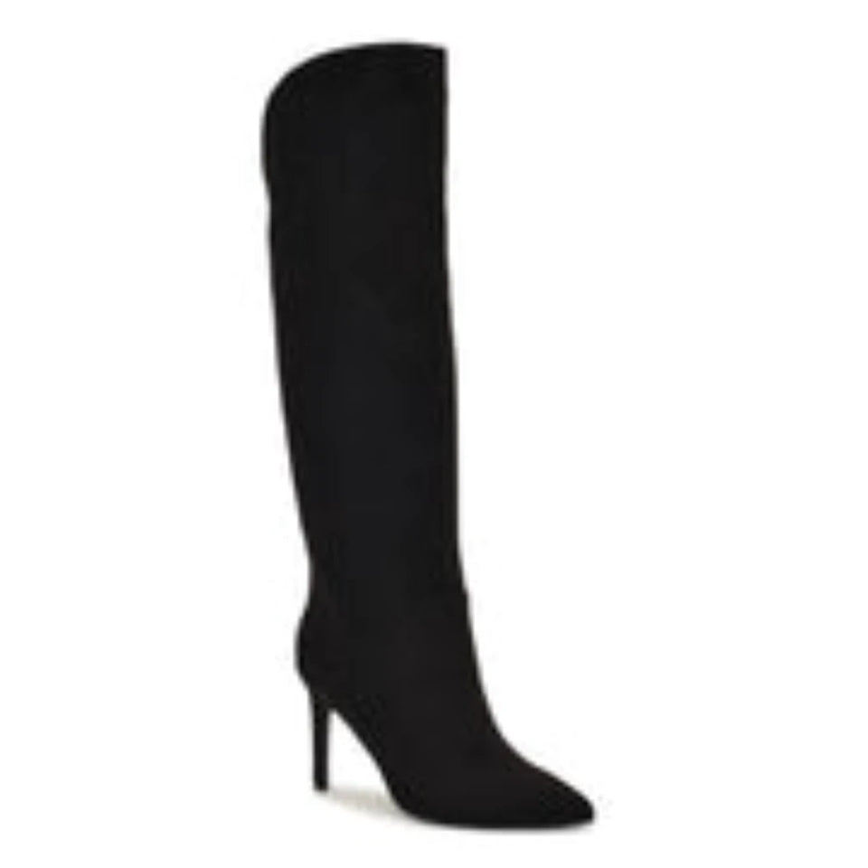 Nine West Women's Black Razla Knee High Boots