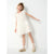 Sinsay Girl's Off White Tulle Flutter-Sleeve Party Dress