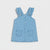 Sinsay Baby Girl's Light Blue Polka Dot Ruffle Denim Dress