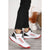 Jump Women's White/Red High-Top Athletic Sneakers