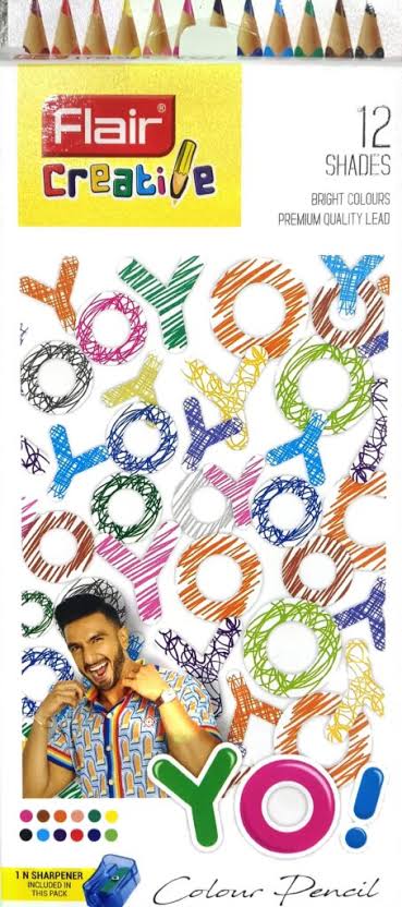 Flair YO 12 Shade Coloring Pencils FCCP-06