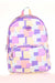 Kaukko Rainbow Square Purple Backpack K1753