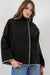Big Dart Women's Black Embroidered Cashmere Coat | Big Dart In Lebanon