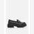 Yaya by Hotiç Women's Black Chunky Lug-Sole Loafers