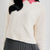 Sinsay Women's Off White Ribbed Crewneck Sweater