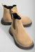 Tonny Black Kid's Beige Suede Zippered Chelsea Boots | Tonny Black In Lebanon