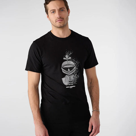 KARL LAGERGELD Men's Black T-Shirt  ABF523(od31)