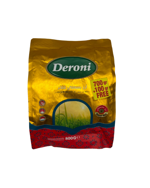 Deroni Basmati Rice 700g + 100g Free