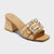 A New Day Women's Beige Kathleen Raffia Buckle Heels tuscany Sandals | A New Day In Lebanon