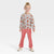 Disney Baby Girls Long-Sleeve Animal Print Top and Velvet Flare Pants 2-Piece Set | Disney in Lebanon