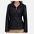 Kenneth Cole New York Women's Black Belted Faux Leather High Neck Jacket