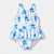 Disney Baby Girl's Multicolor Stitch Floral Ruffle One Piece Swimsuit | Disney In Lebanon