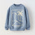 Zara Boy's Light Blue Graphic Of Palm Tree Printed Sweatshirt | Zara in Lebanon