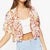 Forever 21 Women's Red Floral Short Sleeve Shirt |Forever 21 In Lebanon