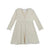Rare Editions Girl's off White Long Sleeve Midi Dress |Rare Editions In Lebanon