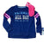 Max & Olivia Girl's Navy Long Sleeve Blouse + Pair Of Fuchsia Socks | Max & Olivia In Lebanon