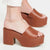 A New Day Women's Camel Leather Ricky Heels | A New Day In Lebanon
