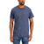 Alfani Men's Navy Heather Crewneck Cotton Blend T-Shirt | Alfani In Lebanon