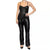 Dylan Ryan Women's Green Black Bustier Flare-Leg Sequin Jumpsuit | Dylan Ryan In Lebanon