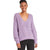 Hugo Boss Women's Purple Facacia V-Neck Dropped-Shoulder Sweater | Hugo Boss in Lebanon
