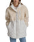 Andrew Marc Sport Women's White/Beige Mixed Media Sherpa And Quilt Jacket With Adjustable Waist | Andrew Marc Sport In Lebanon