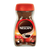 Nescafe decaf instant coffee jar with red lid on a transparent background