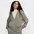 Nike Women's Khaki Green Chill Terry Full-Zip Jacket | Nike In Lebanon