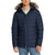 Eddie Bauer Men's Navy Faux-Fur Trimmed Hood Parka Hooded Jacket