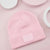Sinsay Girl's Pink Knitted Folded Cuff Plain Beanie
